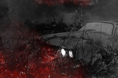 Продуктовый автомобильный сайт в стиле Horror