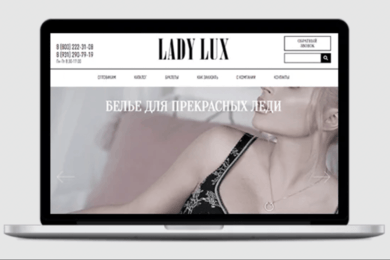 Создание и продвижение сайта производства женского нижнего белья «Lady Lux»